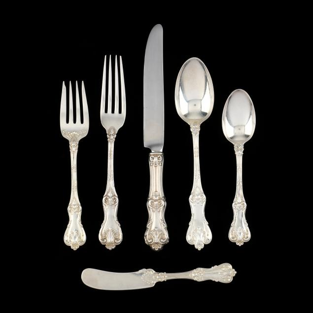 Appraisal: FRANK SMITH FEDERAL COTILLION STERLING SILVER FLATWARE SERVICE pieces service