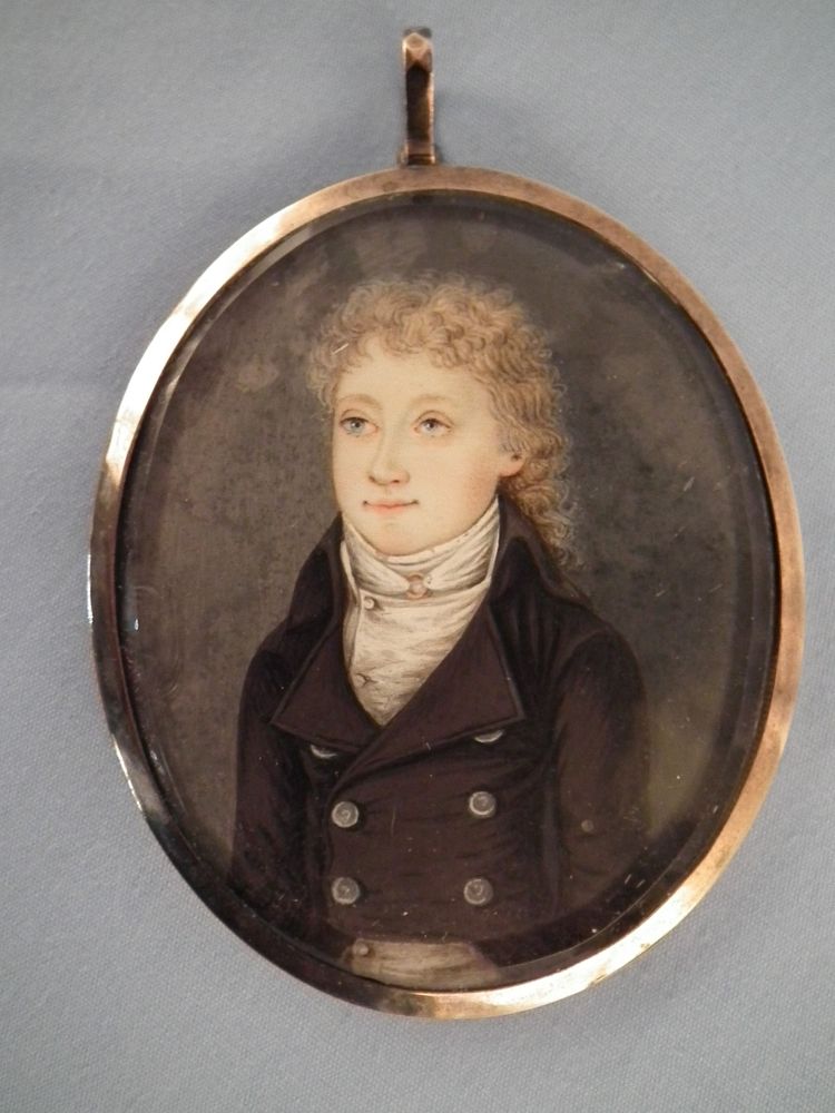 Appraisal: MINIATURE PORTRAIT SAILOR th century miniature portrait of a sailor