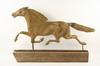 Appraisal: WEATHERVANE - th C running horse weathervane with hollow body