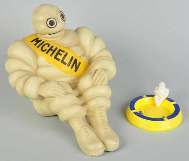 Appraisal: Lot of Michelin Man Advertising Figures s Includes one vinyl