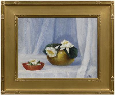 Appraisal: Henry Hammond Ahl painting Connecticut Massachusetts - still life water