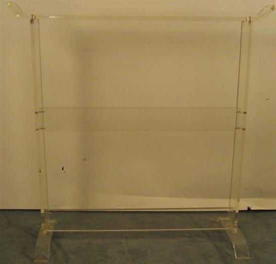 Appraisal: Heavy Lucite Modern Blanket Stand H W