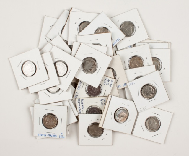 Appraisal: Assorted United States nickel five-cent pieces including six Shield type