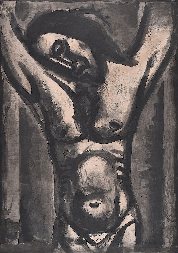 Appraisal: Georges Rouault Etching Jesus Sera en Agonie Jusqu'a la Fin