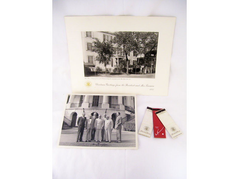 Appraisal: President Harry S Truman Signature Photo Lot Lot includes B