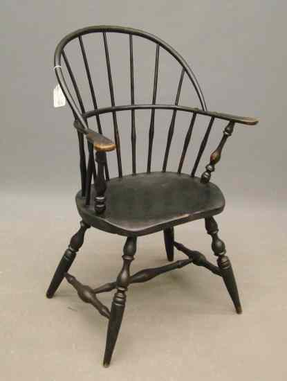 Appraisal: th c signed Ct ''E Tracy'' Windsor arm chair ''