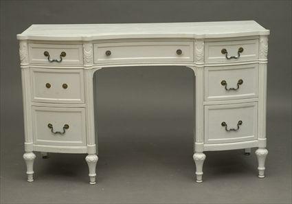 Appraisal: White-Painted Modern Dressing Table