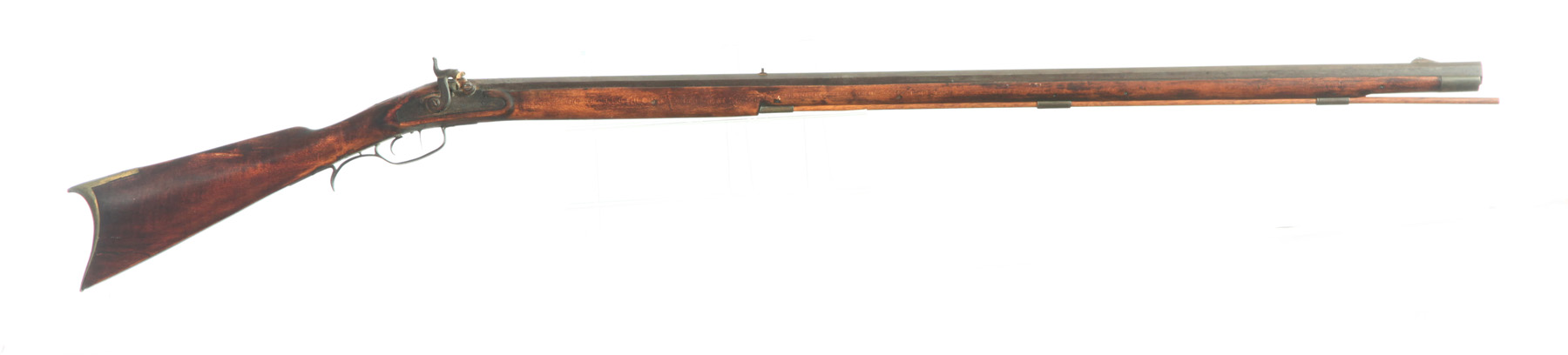 Appraisal: OHIO FULL-STOCK PERCUSSION RIFLE American th century caliber percussion rifle