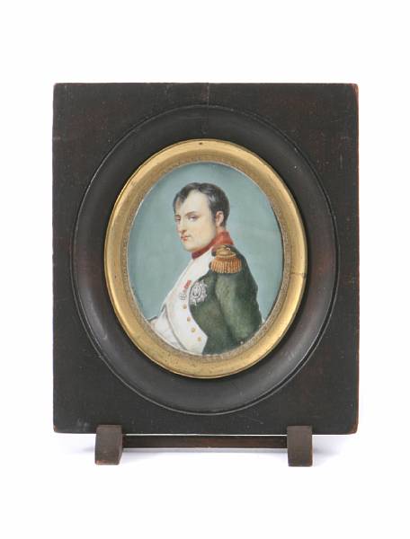 Appraisal: A miniature portrait of Napoleon signed Latouche height in