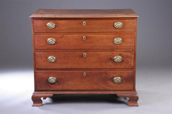 Appraisal: AMERICAN CHIPPENDALE CHEST OF DRAWERS th century Finely molded rectangular