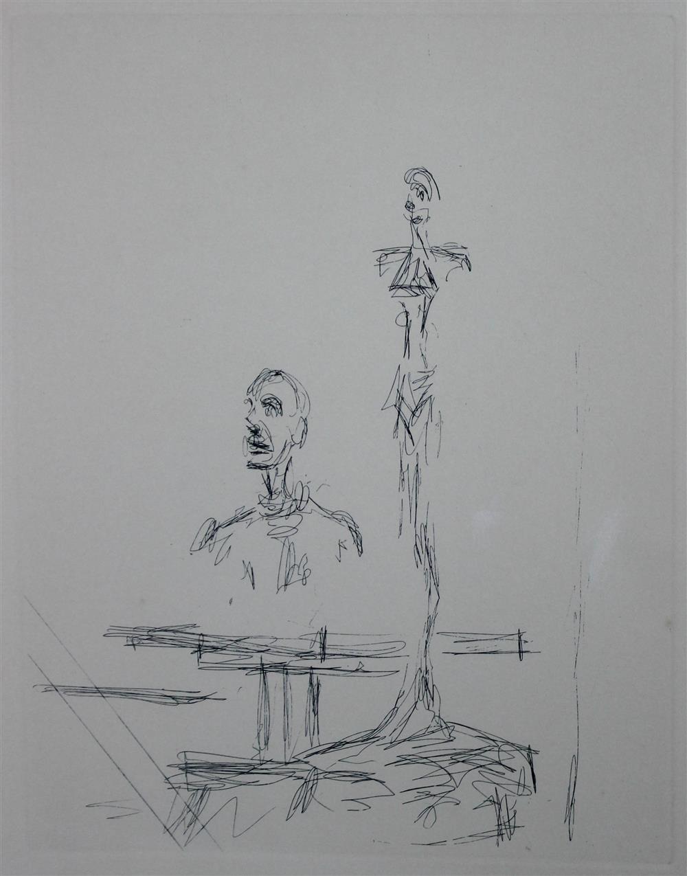 Appraisal: AFTER ALBERTO GIACOMETTI SWISS - THE SEARCH Etching x in