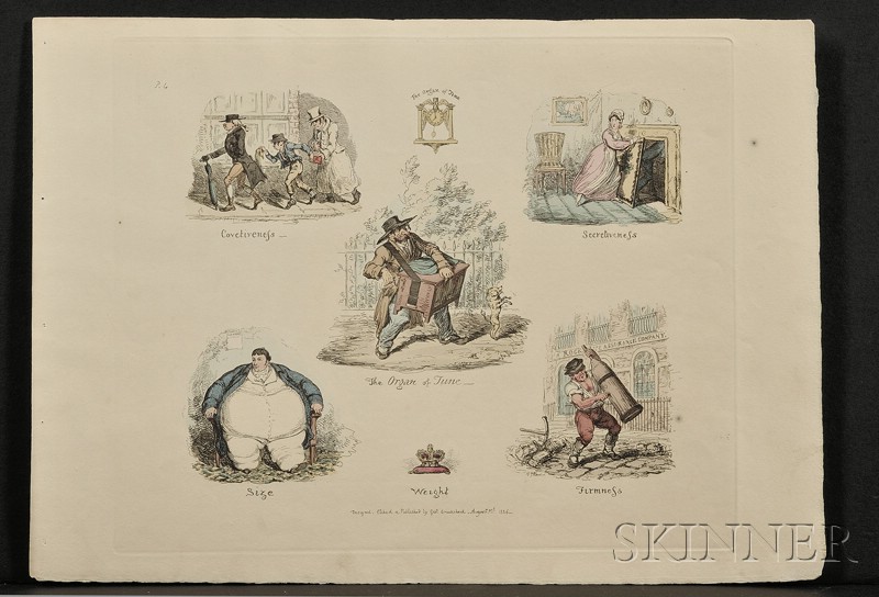 Appraisal: Cruikshank George - Two titles Phrenological Illustrations London published by