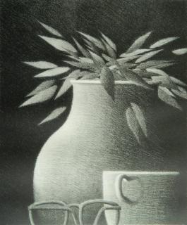 Appraisal: Robert Kipniss lithograph Robert Kipniss American - - Still-Life with