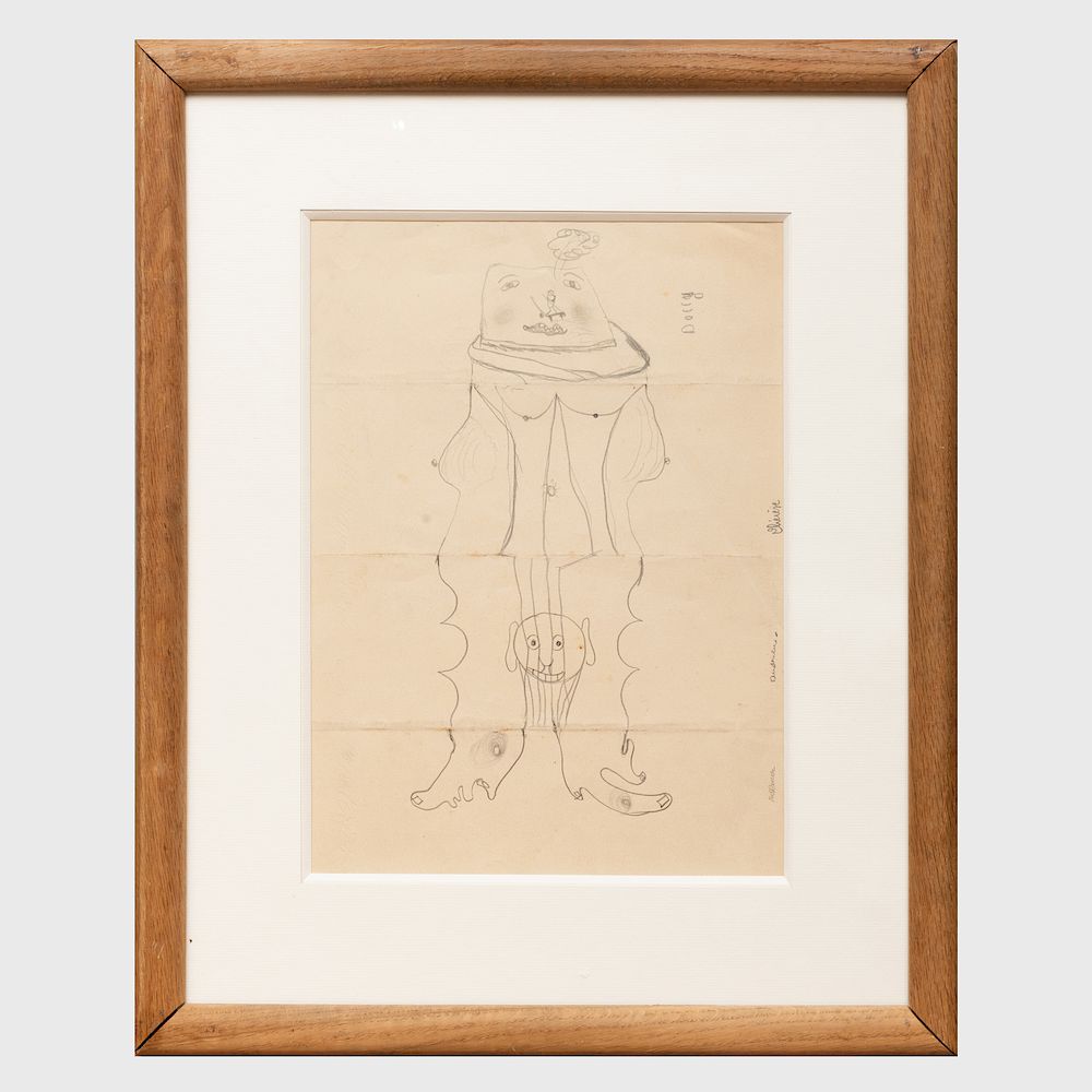 Appraisal: Hans Bellmer - and Other Artists Cadavre Exquis Two-sided pencil