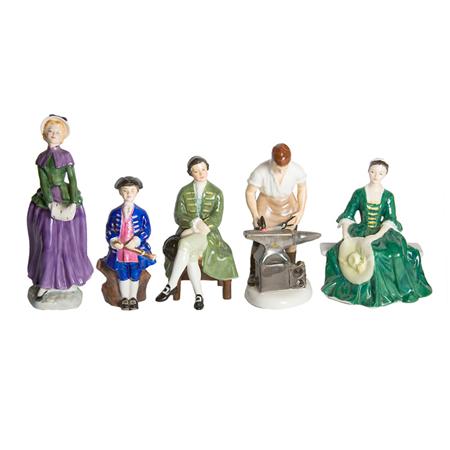 Appraisal: Group of Seven Royal Doulton Figures Estimate -