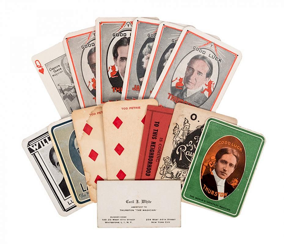 Appraisal: Group of Magicians Throw-Out and Business Cards Throw-Out Cards Group