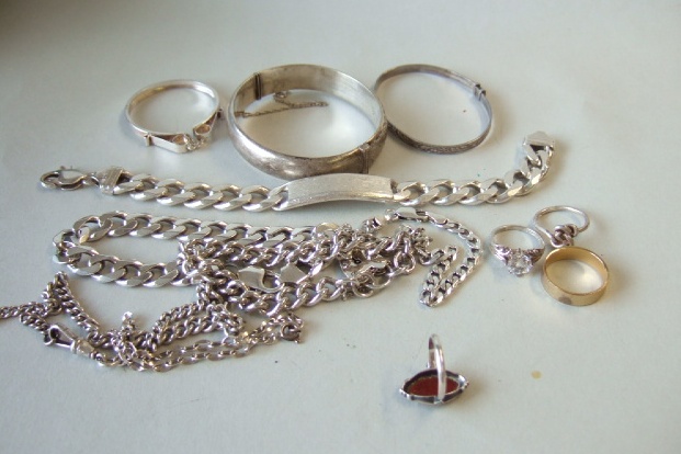 Appraisal: Mostly silver jewellery comprising five bracelets two bangles a watch