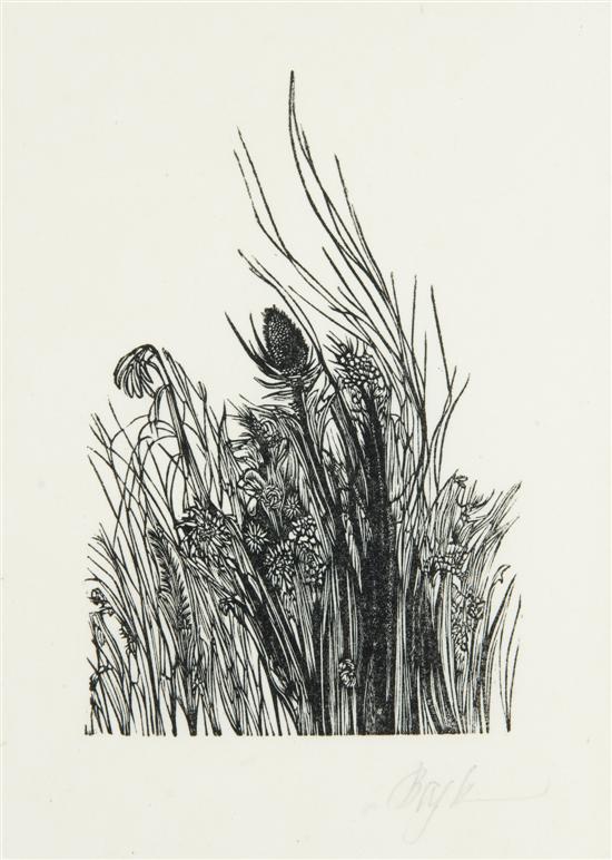 Appraisal: Baskin Leonard Am - Field Wood engraving nd Image x