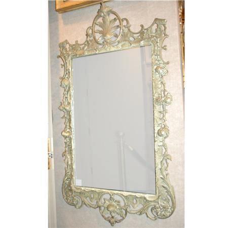 Appraisal: Rococo Style Painted Wood Mirror Estimate -