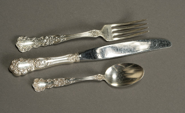 Appraisal: Gorham Sterling Flat Table Service Providence Buttercup Pattern Introduced Consisting