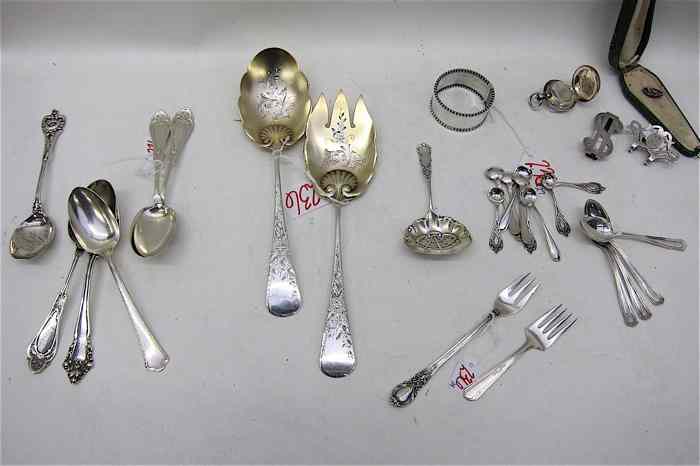 Appraisal: PIECES ASSORTED SILVER Sterling flatware includes Gorham two piece salad