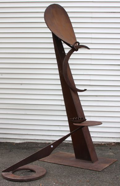 Appraisal: John Stritch American born circa Berkshire artist two-part abstract iron