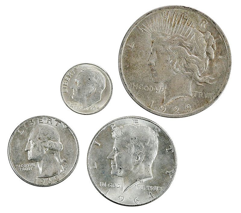 Appraisal: Over Face Value in Silver Coinage United States coinage and