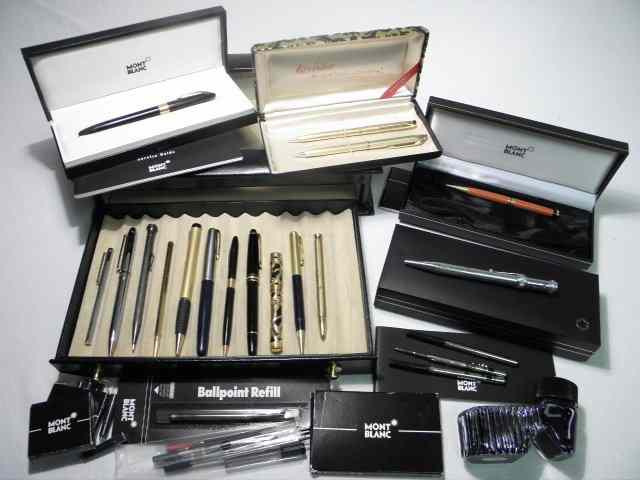 Appraisal: Collection of assorted pens Includes ball point fountain and mechanical