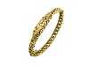 Appraisal: A VICTORIAN DIAMOND FIVE-STONE GIPSY SET GOLD BRACELET of fixed