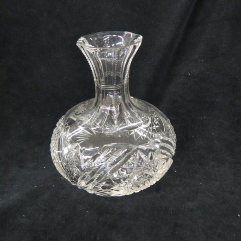 Appraisal: Cut Glass Carafe hobstar fan brilliant period