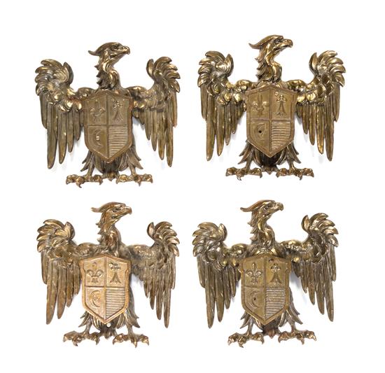 Appraisal: Sale Lot A Set of Four Gilt Bronze Appliques each