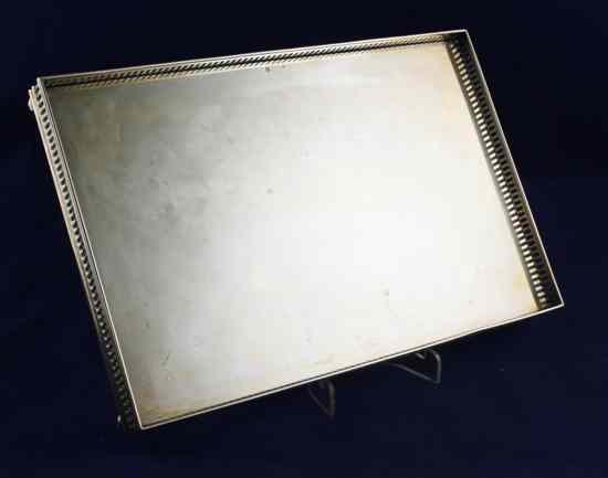 Appraisal: An early th century Austro-Hungarian standard silver rectangular tray with