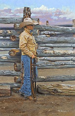 Appraisal: Mikel Donahue Present The Bronc Stomperacrylic on board x in