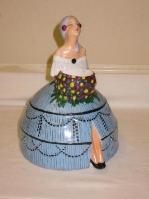 Appraisal: AN ETLING PORCELAIN FIGURAL PASTILLE BURNER designed and signed by