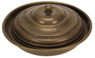 Appraisal: Fire Bowl Circa A brass bowl filled with flames is