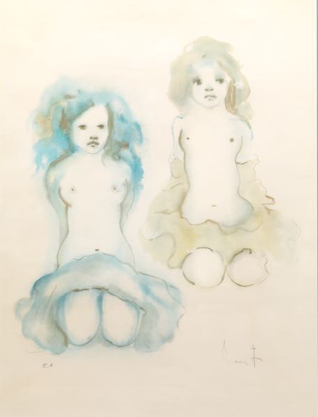 Appraisal: LEONOR FINI ARGENTINEAN - x sight size Two figures Color