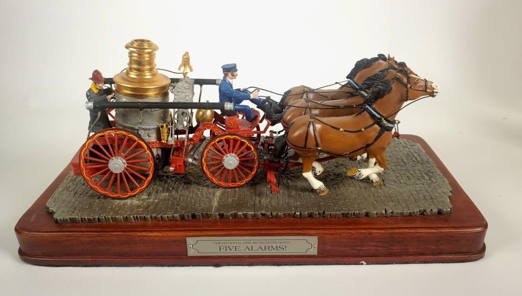 Appraisal: Pewter The Franklin mint national fire museum presents alarms limited