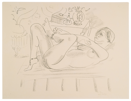 Appraisal: HENRI MATISSE Nu odalisque au coffret Lithograph x mm x