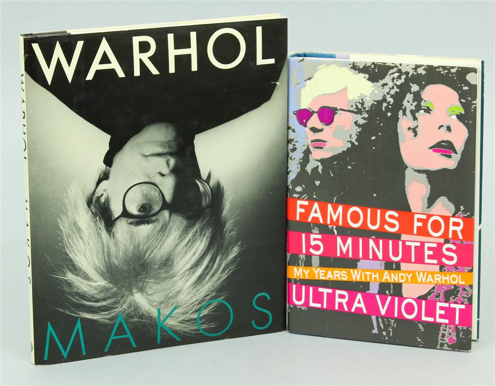 Appraisal: TWO ANDY WARHOL BIOGRAPHIES Andy Warhol including Ultra Violet Famous