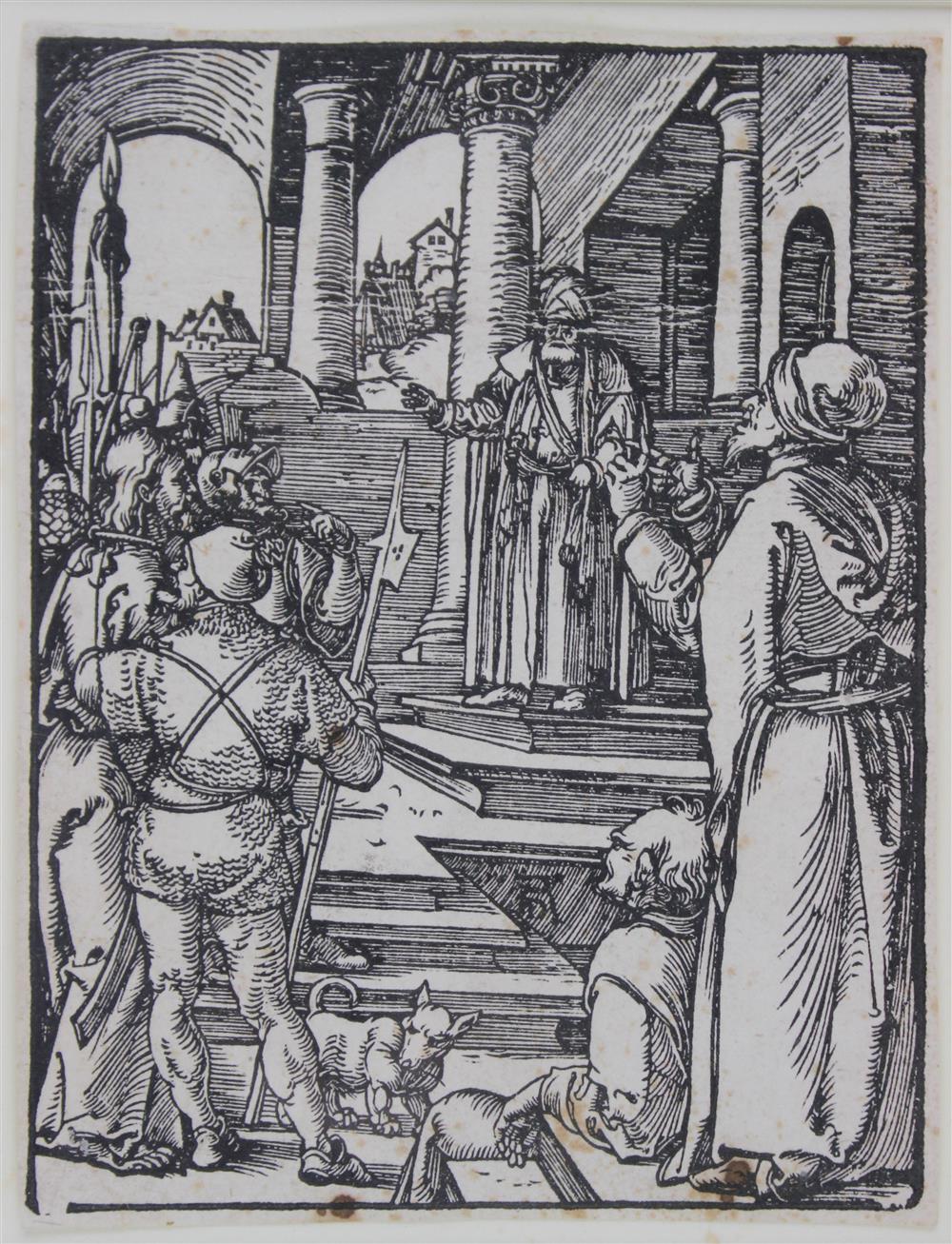 Appraisal: ALBRECHT DURER DUTCH - CHRIST BEFORE PILATE THE SMALL PASSION