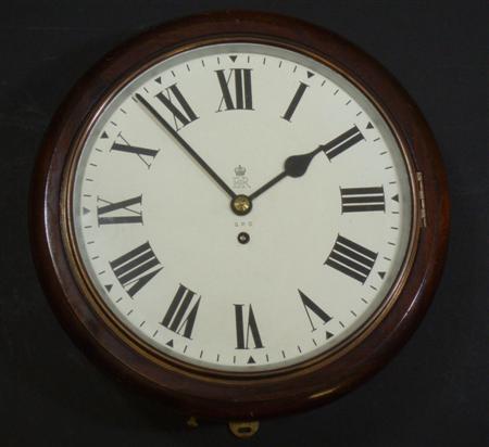 Appraisal: A th century G P O signed mahogany Dial clock