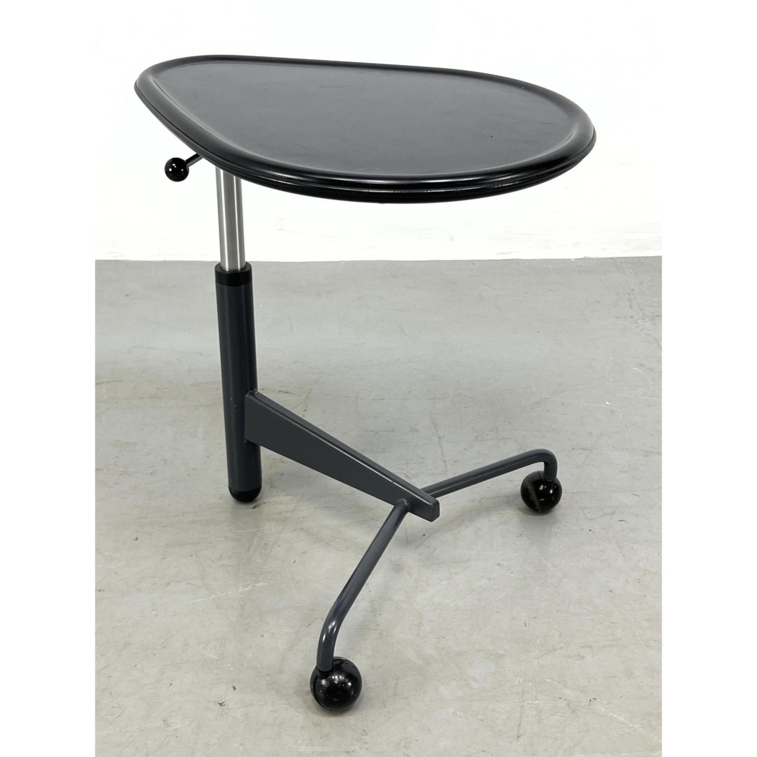 Appraisal: CASSINA Italian Modern Teardrop Top Table Adjustable height Label Dimensions