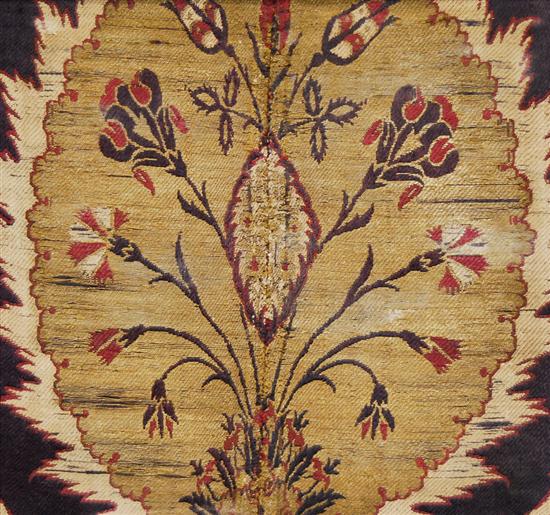 Appraisal: OTTOMAN BROCADE th century inches x inches