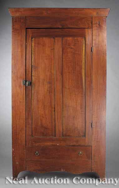 Appraisal: An Antique American Walnut Armoire mid- th c probably Tennessee