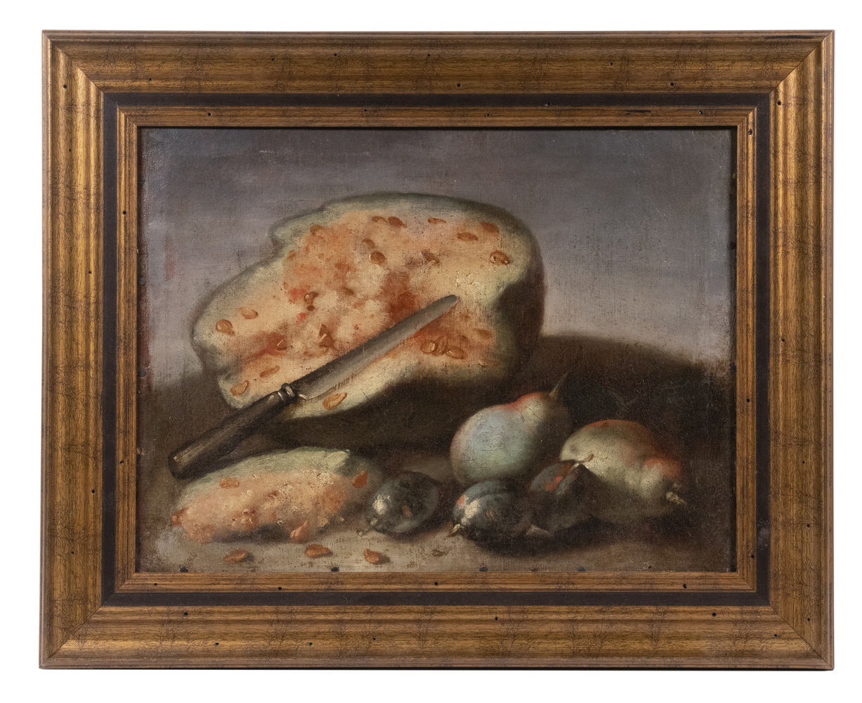 Appraisal: TH OR TH C SPANISH STILL LIFE PAINTING UNSIGNED Tabletop