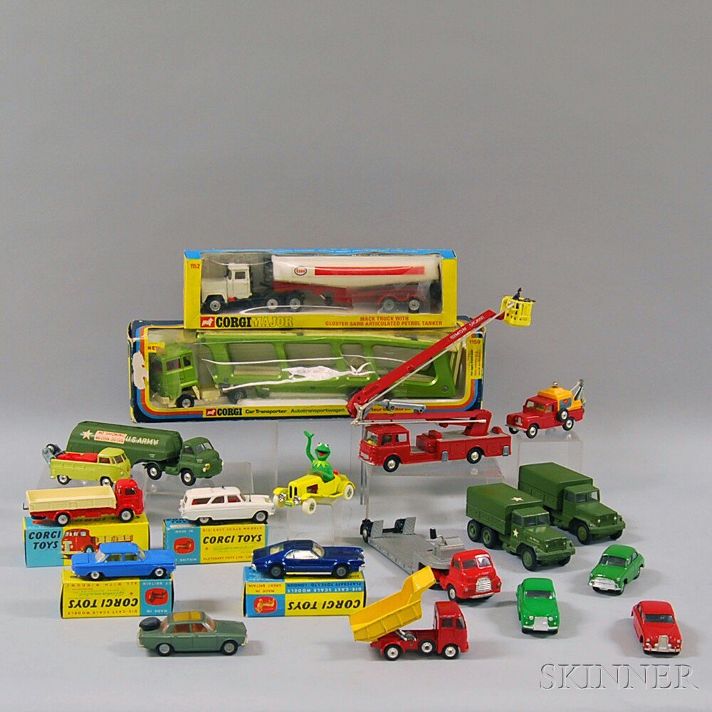 Appraisal: Nineteen Corgi Toys Vehicles including Mack Truck with Esso Tanker