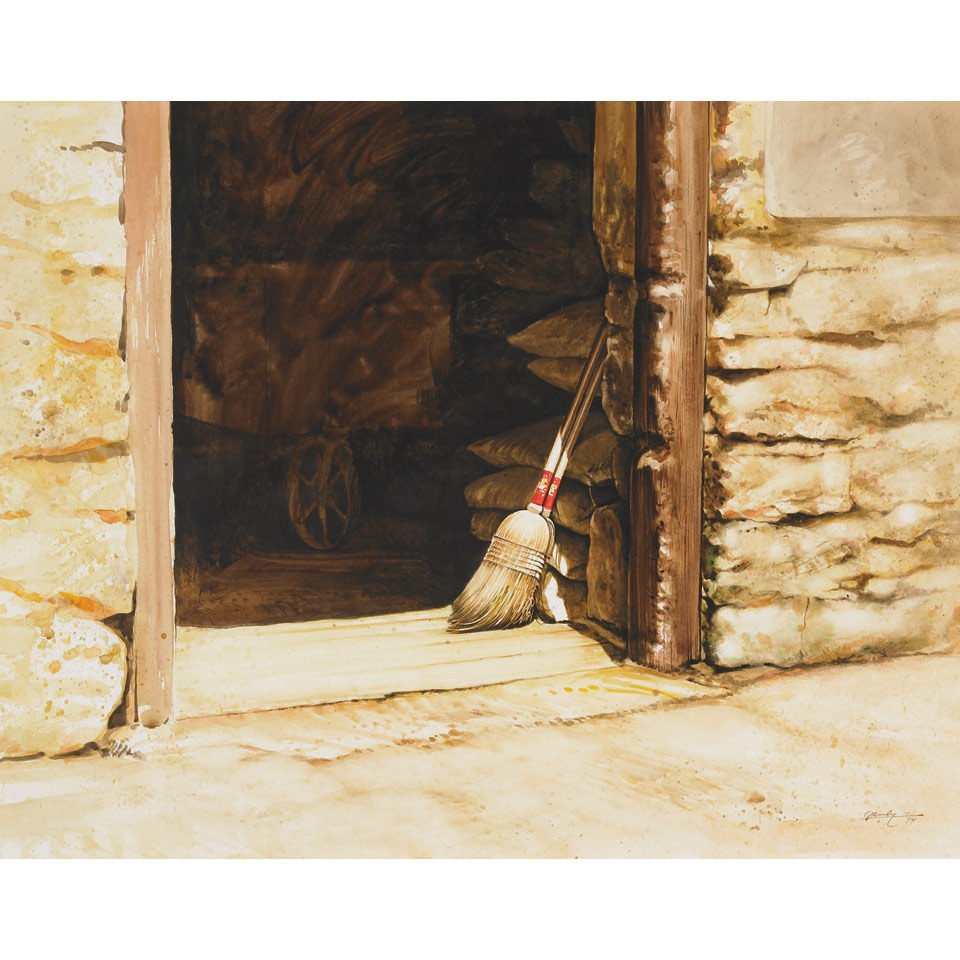 Appraisal: KENNETH EDISON DANBY R C A AT THE THRESHOLD watercolour