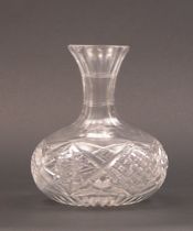 Appraisal: American Brilliant Cut Glass Bulb Decanter American brilliant leaded cut