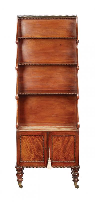 Appraisal: AN EARLY REGENCY PERIOD MAHOGANY OPEN BOOKCASE CIRCA The brass