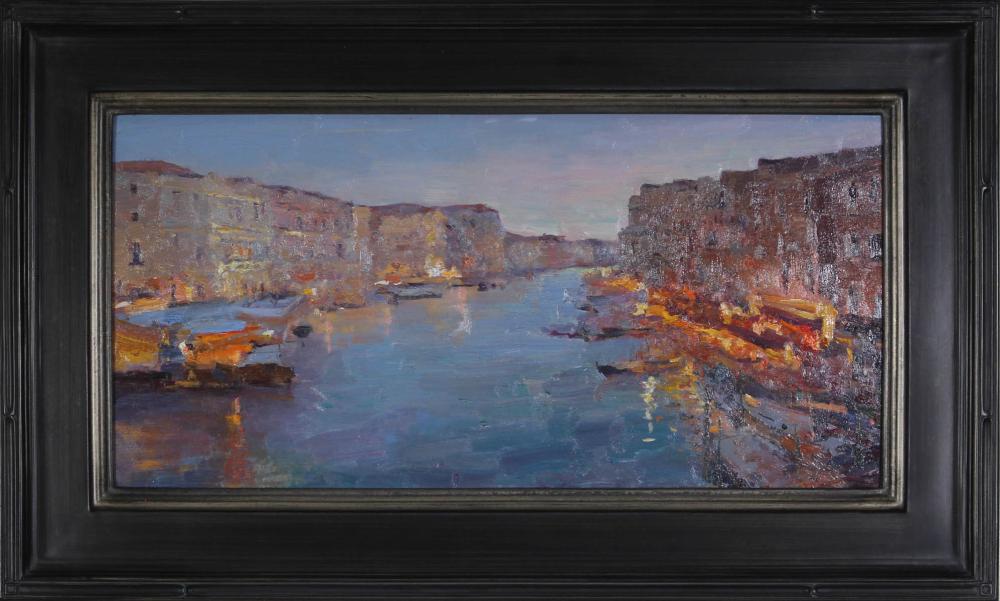 Appraisal: NICK STOQ United States st century oil on board Venice